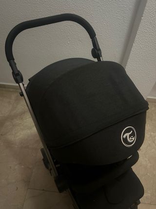 Silla de paseo Twistshake gris En mano.