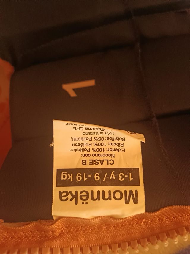 Chaleco flotador Monneka 1-3 años