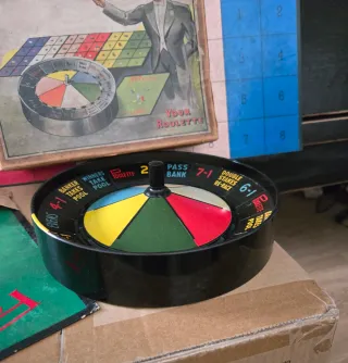 Poolette Ruleta Antigua Juego Mesa