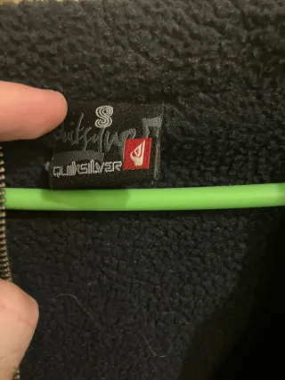 Sudadera Quiksilver Negra con Cremallera