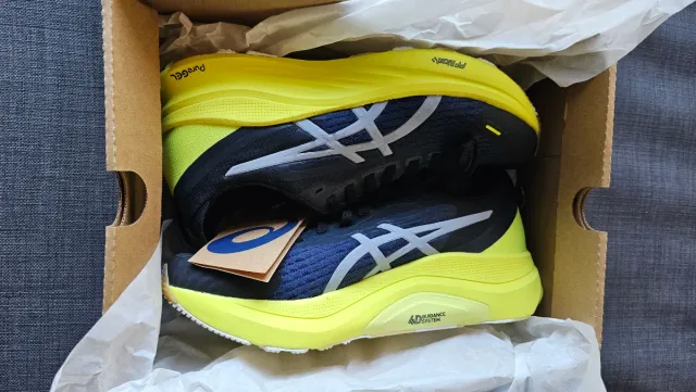 Asics Kayano 32 Zapatilla Running Azul/Amarillo