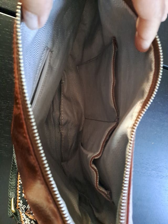 Borsa tracolla donna cognac , senza marca!! Misure