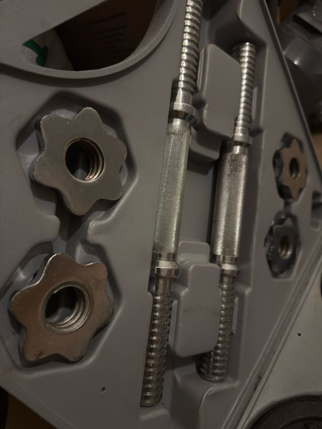 Kit Mancuernas Cromadas con Pesas