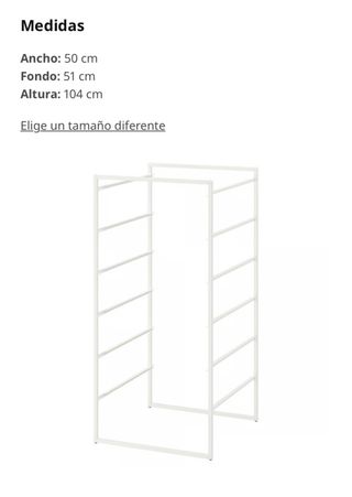 Estructura JONAXEL IKEA blanco 50x51x104 cm