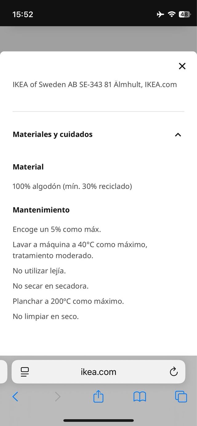 Funda cojín GULDFLY IKEA 50x50