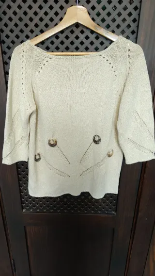 Jersey beige manga 3/4