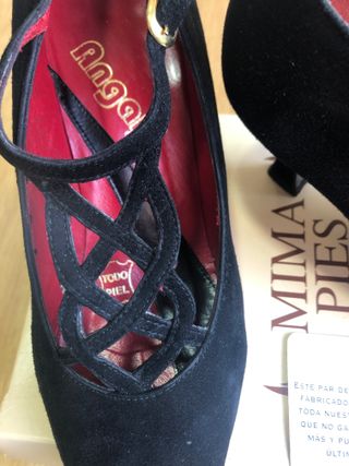 Zapatos Maja ante negro T/38