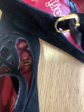 Zapatos Maja ante negro T/38