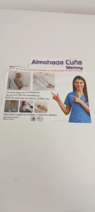 Almohada Cuña con funda cremallera