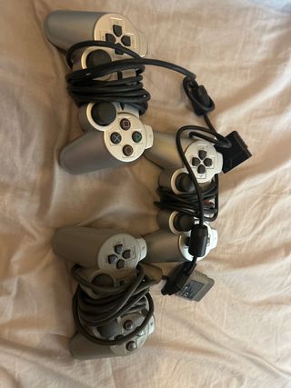 Mandos PS2 Sony Plateados