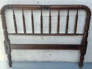 Cabecero y piecero antiguo de madera.DESCUENTO 10€