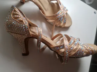 Zapatos de baile ERMES modelo Milano champagne PRO