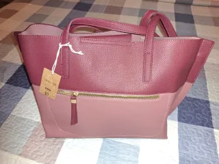 Borsa Carpisa nuova rosa/vino