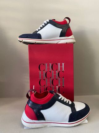 Zapatillas Carolina Herrera Azul, Rojo, Blanco