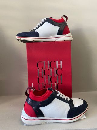 Zapatillas Carolina Herrera Azul, Rojo, Blanco