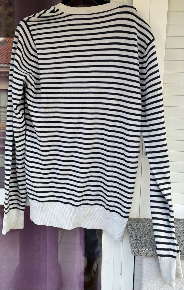 Jersey G-Star RAW Rayas Blanco y Marino