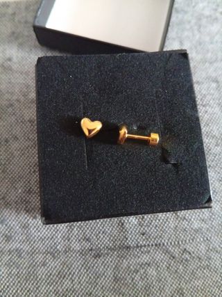 Pendientes Corazón Dorados