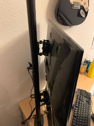 Setup doble monitor LG + soporte vertical HEMUDU