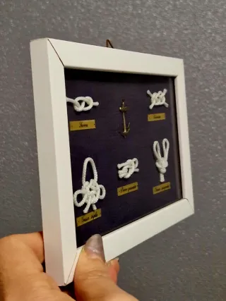 Quadretto Nodi Marinari con Ancora