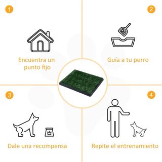 Inodoro para perros césped artificial