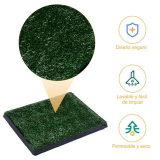 Inodoro para perros césped artificial