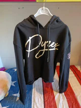 Felpa Pyrex con cappuccio nera