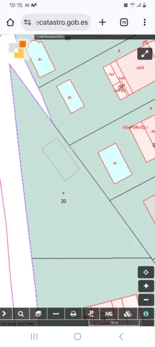 Terreno urbano 453 m2 en Cobeña