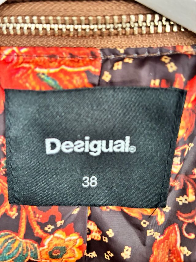 Cazadora Biker Desigual Marrón Talla M