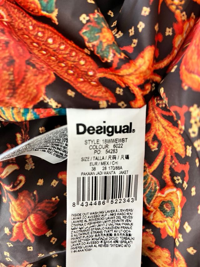 Cazadora Biker Desigual Marrón Talla M