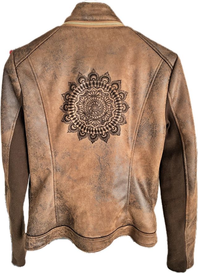 Cazadora Biker Desigual Marrón Talla M