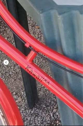 Bici paseo holandesa roja con cesta