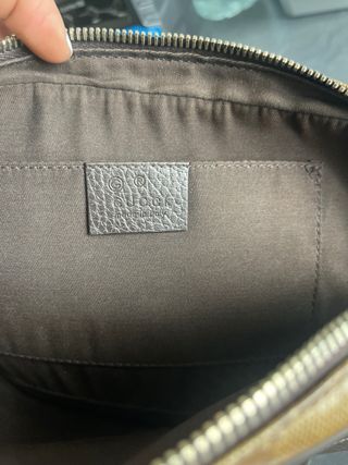 Riñonera Gucci Hombre Beige/Marrón