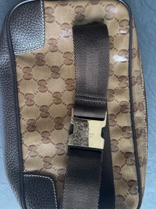 Riñonera Gucci Hombre Beige/Marrón