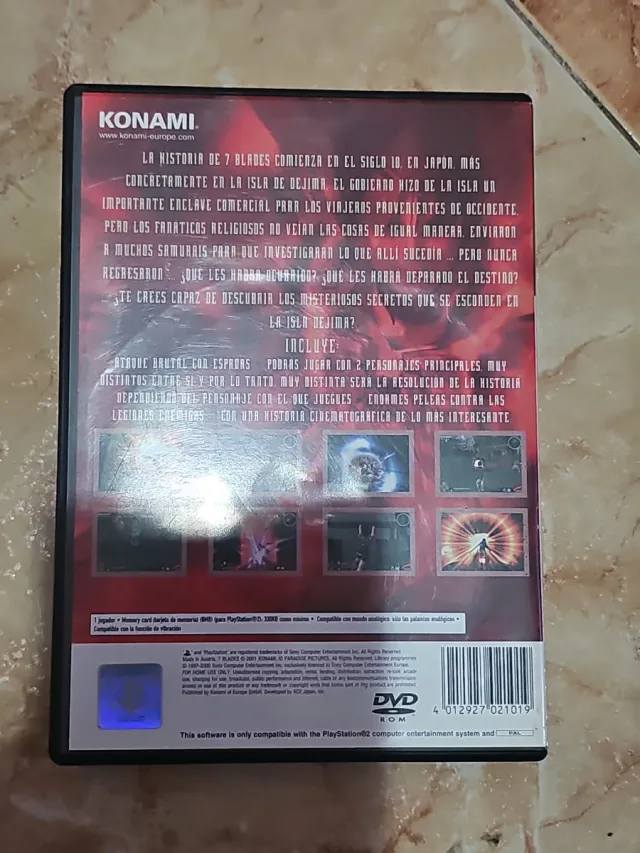 7 Blades PS2 (PlayStation 2) Solo Caja no Wallapay