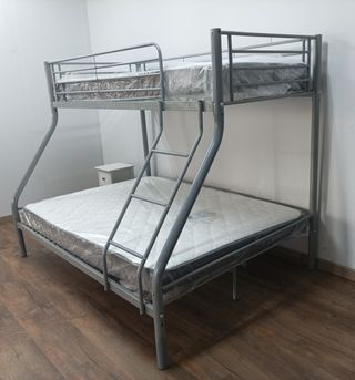 Litera Matrimonial Gris* + 2 Colchones. EN OFERTA!