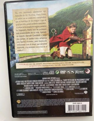 DVD Harry Potter y la Piedra Filosofal