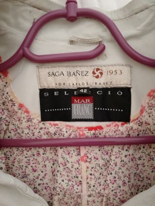 Cazadora de cuero auténtico beige