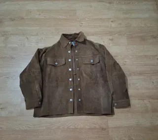 Chaqueta vintage ante marrón