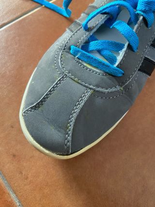 Zapatillas Adidas niño azul y gris