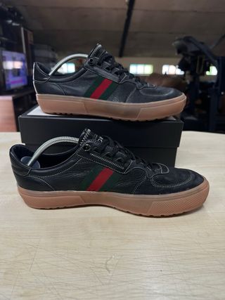 Scarpe Gucci nere multicolor da uomo