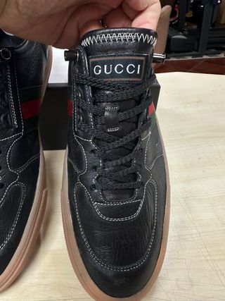 Scarpe Gucci nere multicolor da uomo