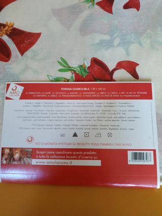 Centrotavola e tovaglia natalizia