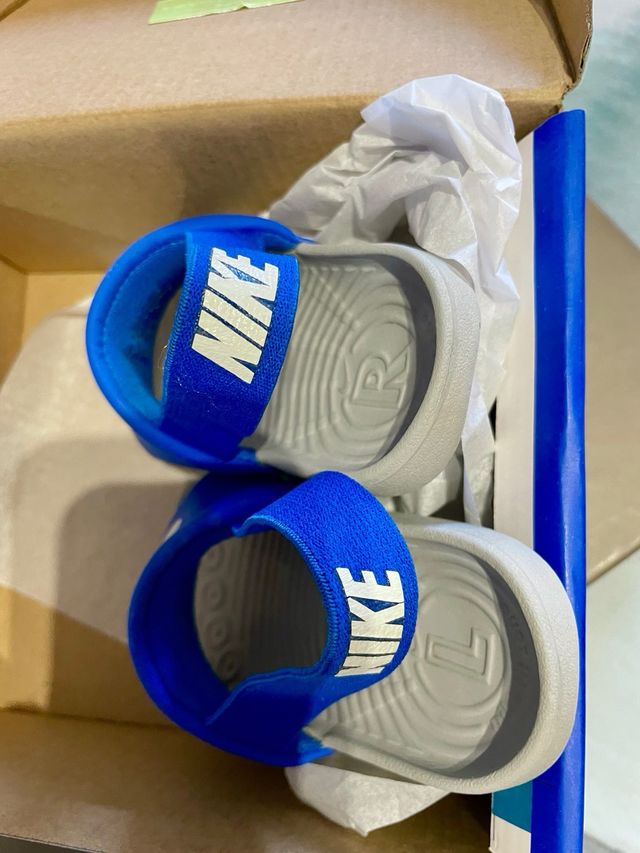 Chanclas Nike niño/a azul y gris