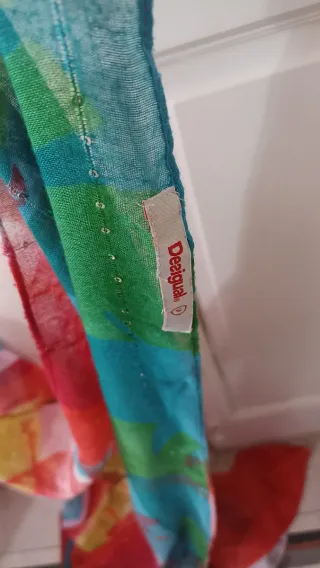Sciarpa Desigual donna verde e blu