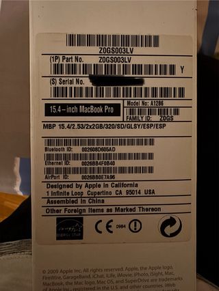 MacBook Pro 15 para piezas/reparar