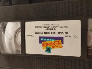 VHS Disney "Tutti in viaggio con Pippo"