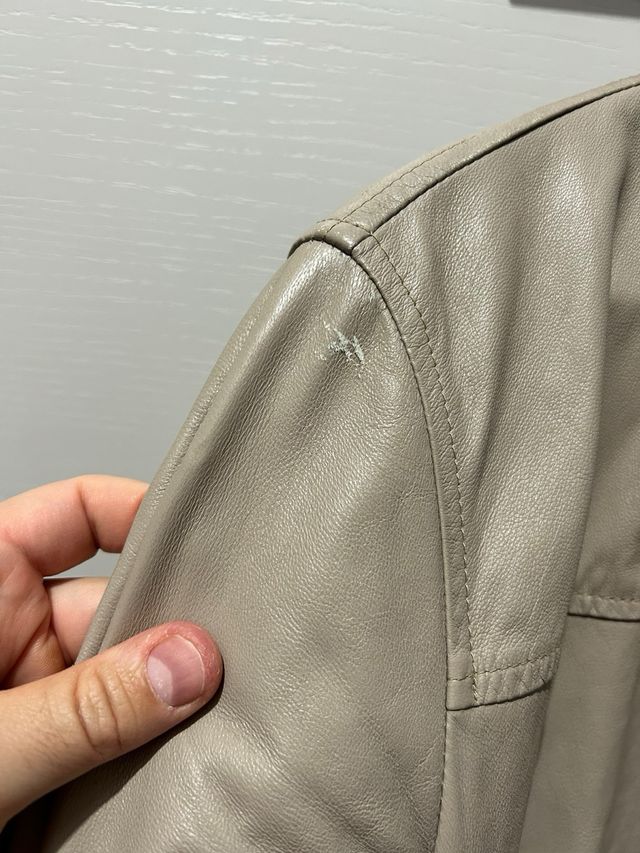 Giacca Daniele Alessandrini Beige Pelle