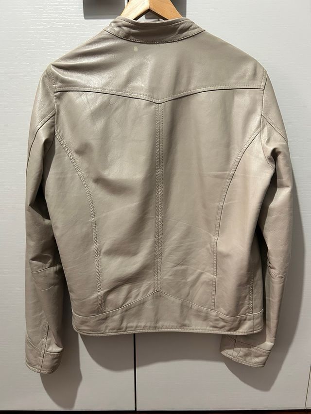 Giacca Daniele Alessandrini Beige Pelle