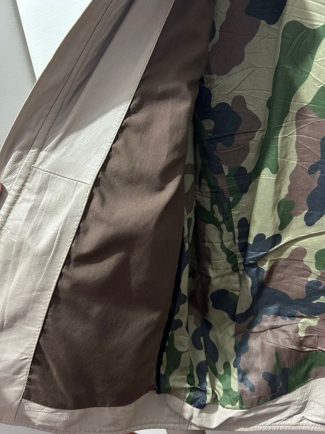 Giacca Daniele Alessandrini Beige Pelle