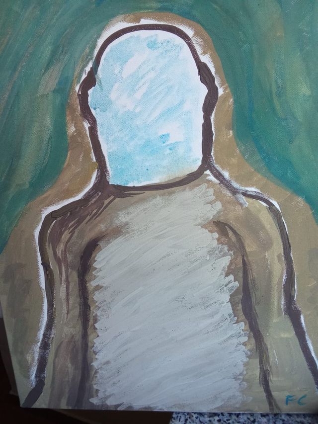 Dipinto su tela uomo incognito